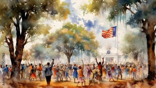 Juneteenth, a day for freedom 06 June Generative AI