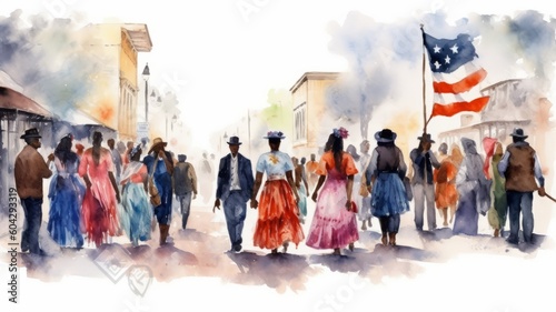 Juneteenth, a day for freedom 06 June Generative AI