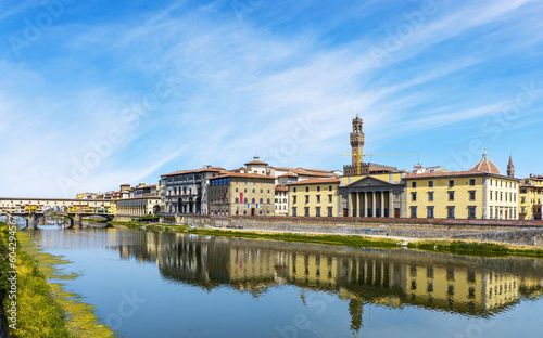 Arno River Embankment in Florence, Tuscany, Italy © Sergey