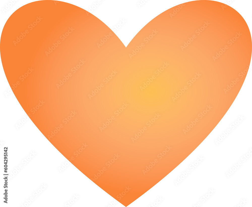 Heart orange 2023051955