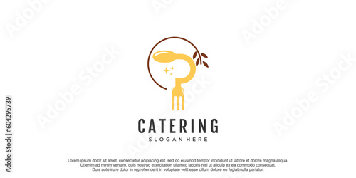 Catering logo icon design vector template