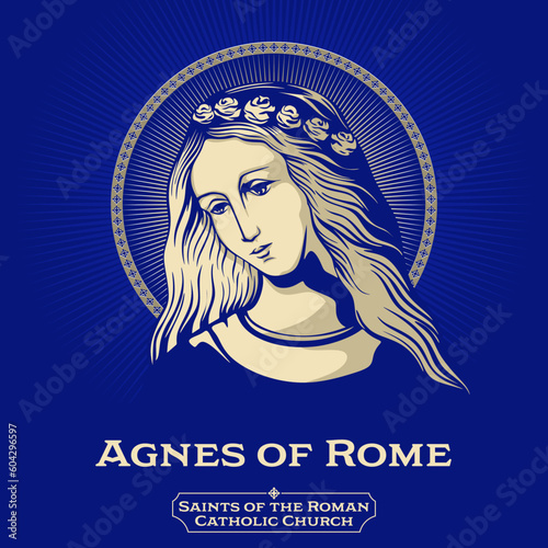 Catholic Saints. Agnes of Rome (291-304) is a virgin martyr, venerated as a saint in the Catholic Church, Oriental Orthodox Church and the Eastern Orthodox Church, as well as the Anglican Communion an