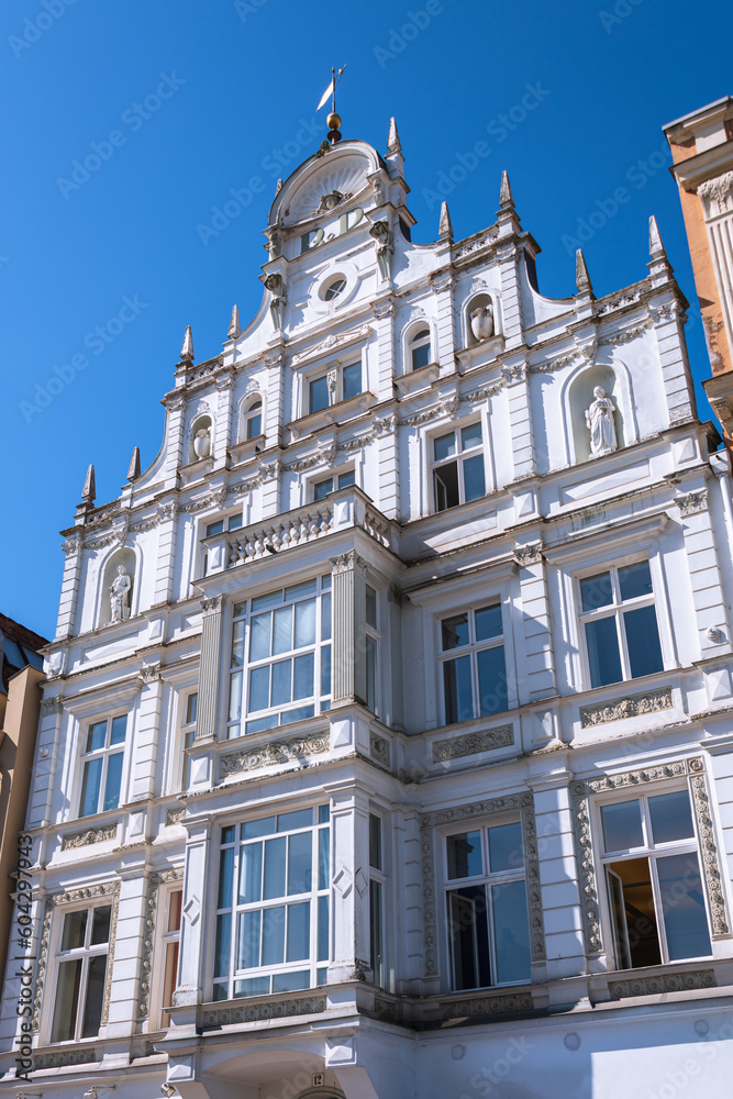 Obraz premium White Decorative House Facade