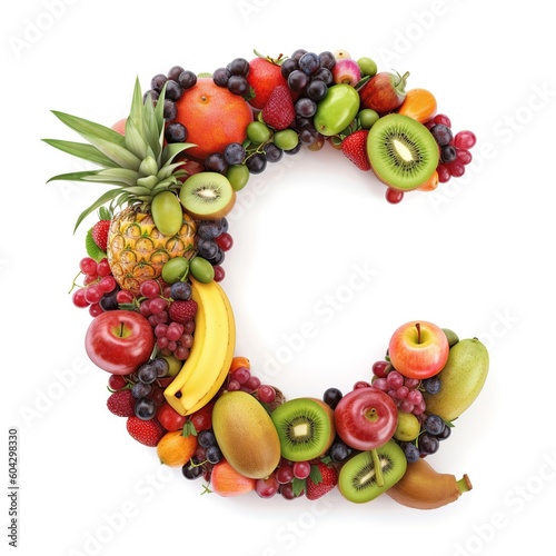 letter  alphabet  fruit  food  apple  orange  fresh  isolated  healthy  grape  banana  fruits  grapes  pineapple  diet  green  kiwi  white  ripe  red  pear  strawberry  vegetable  generative ai