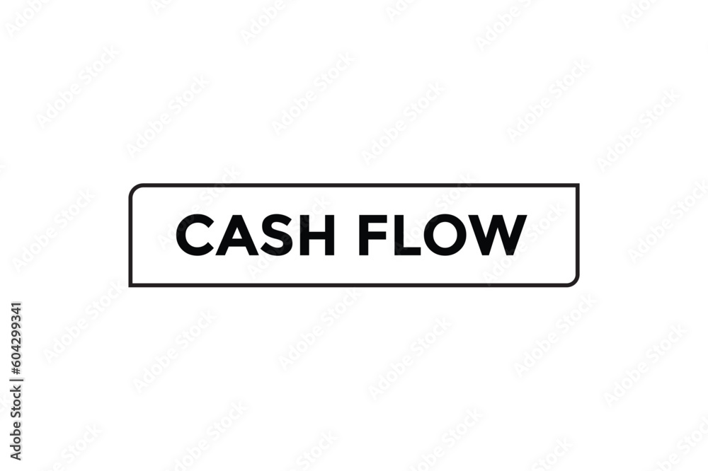 Cash flow button web banner templates. Vector Illustration Cash flow button web banner templates. Vector Illustration
