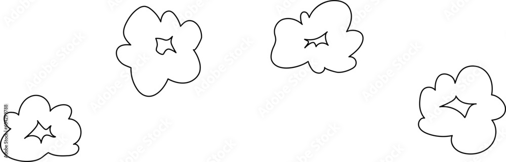 Popcorn Drawing Line Fastfood Outline Illustration Popcorn Drawing Line Fastfood Outline Illustration