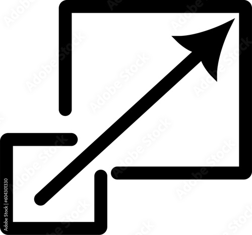 Scalability or scalable system line art vector icon for apps and websites. Replaceable vector design.