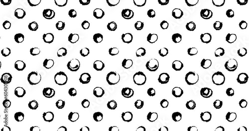 Animated Hand Drawn Circles Pattern on Blotting Paper