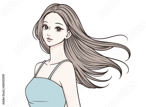 女性のイラスト素材