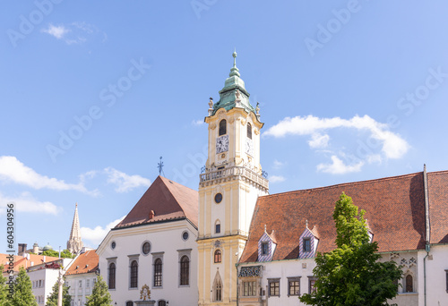 The old town hall in Bratislava  (Slovak: Stará radnica) one of the oldest buildings in the capital of Slovakia. © Dreamnordno