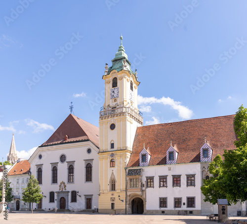 The old town hall in Bratislava (Slovak: Stará radnica) one of the oldest buildings in the capital of Slovakia.