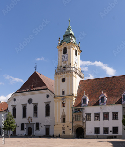 The old town hall in Bratislava  (Slovak: Stará radnica) one of the oldest buildings in the capital of Slovakia. photo