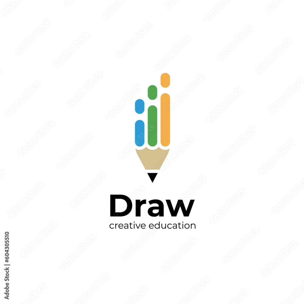 pencil icon or logo design element symbol, pencil digital technology logo illustration pencil icon or logo design element symbol, pencil digital technology logo illustration