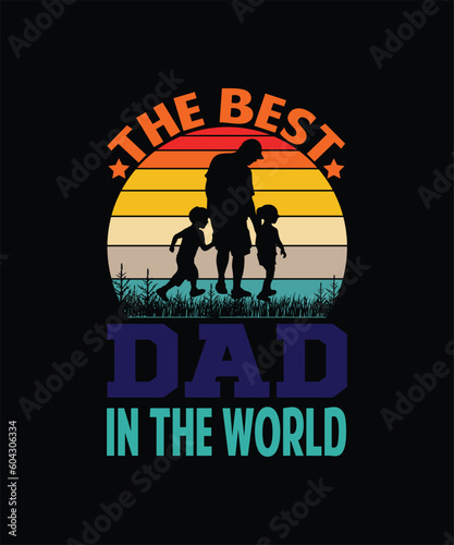 Bild auf Leinwand father day t-shirt design, dad day t-shirt design
