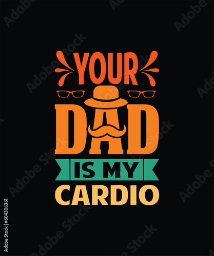 Foto father day t-shirt design, dad day t-shirt design