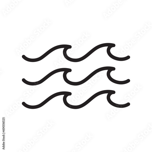 Wave Icon Vector Illustration	
