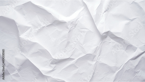 White texture of paper background with kinks and dents, old ,crumpled, and dilapidated concept illustration created with Generative AI