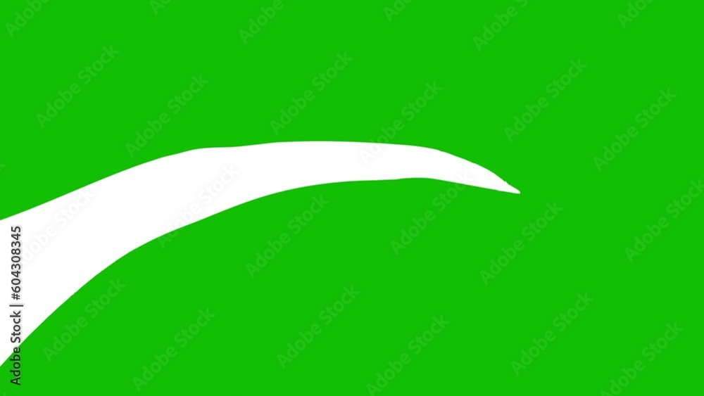 White lines animation on green screen 4k stock video footage. White lines animation on green screen 4k stock video footage.