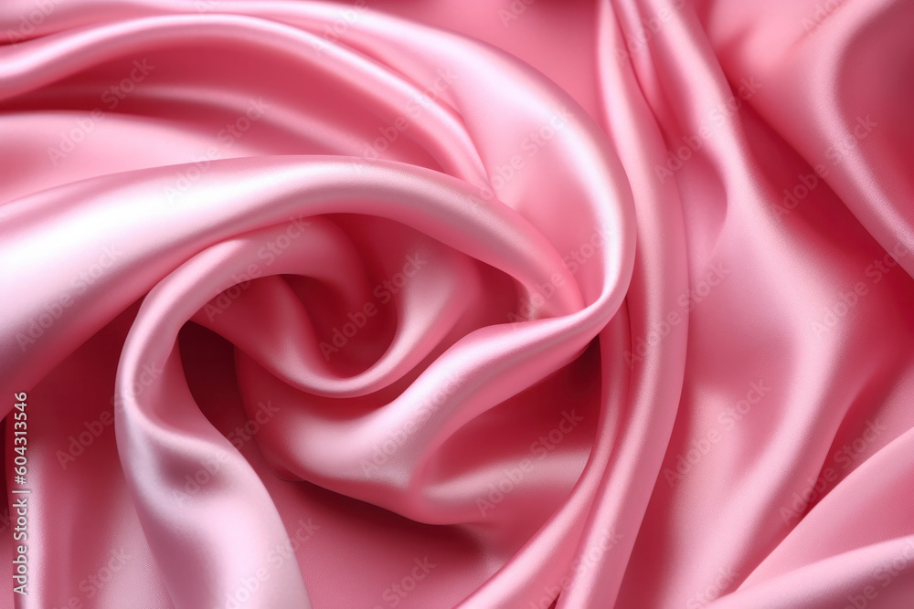 Obraz premium Abstract Pink silk fabric satin background