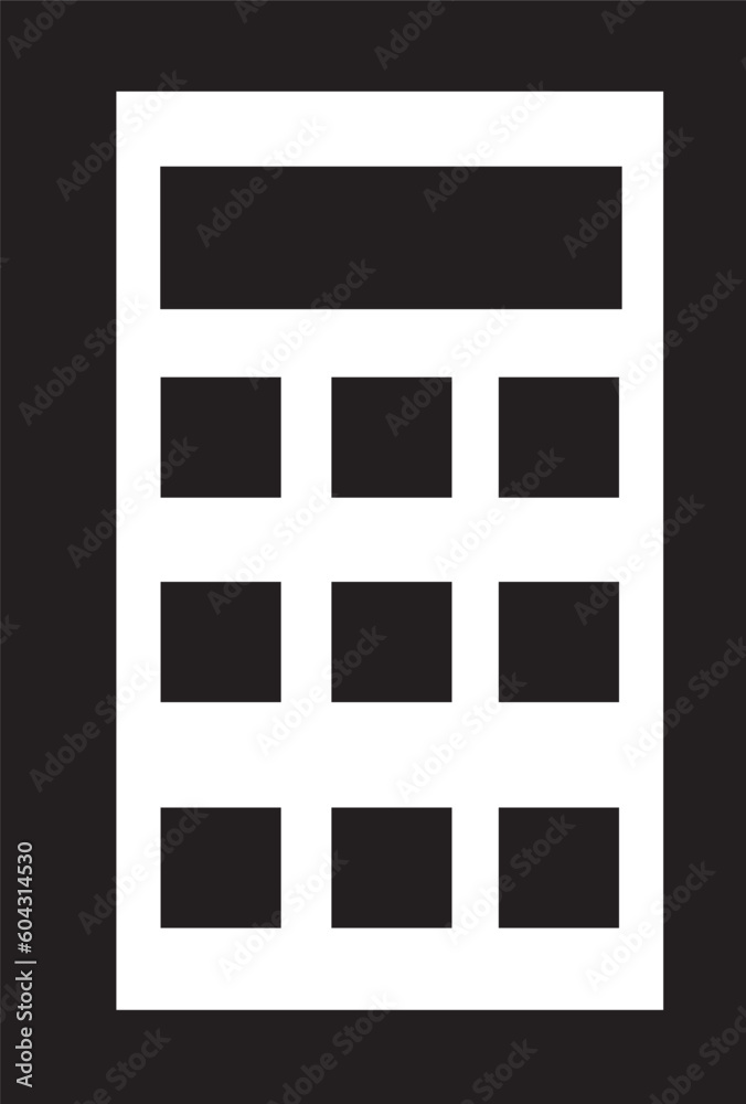 Calculator Icon mathematics vector Logo Calculator Icon mathematics vector Logo
