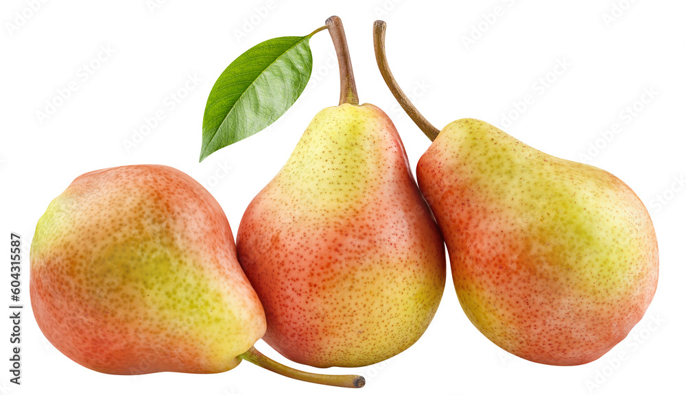 Delicious ripe pears cut out Delicious ripe pears cut out