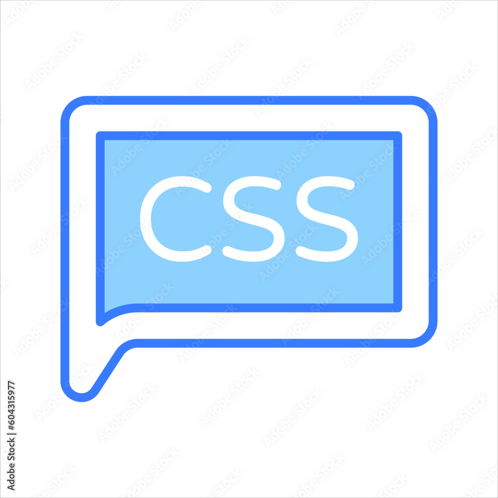 Beautifully designed vector of css chat bubble in modern style, easy to use icon Beautifully designed vector of css chat bubble in modern style, easy to use icon