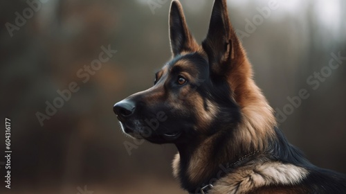 German Shepherd Search Dog  Generative AI