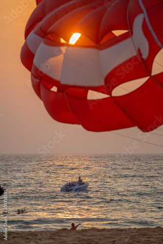 Parasailing in Phuket during Sunset - April 2023