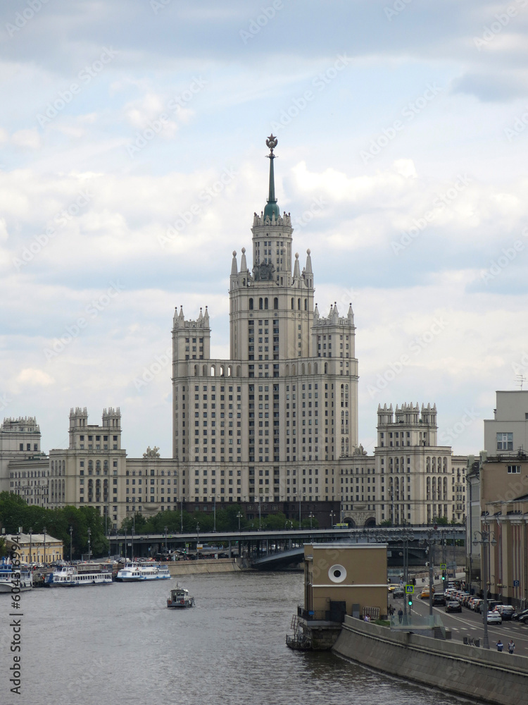Stalin's high-rise on Kotelnicheskaya embankment in Moscow