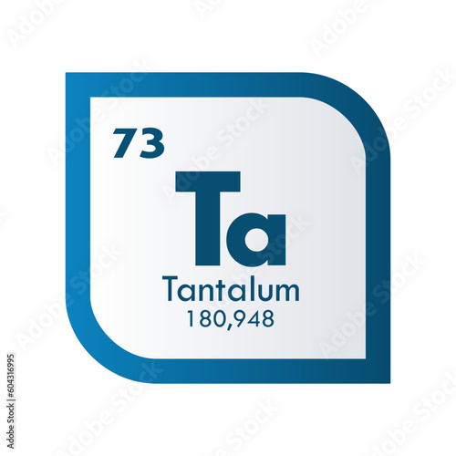 Tantalum icon set. vector template illustration  for web design photo