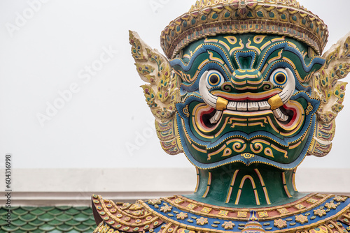Details of Temples in Bangkok - Thailand, April 2023
