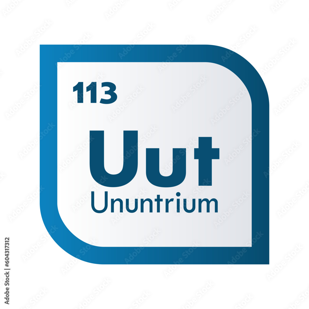 Ununtrium icon set. vector template illustration for web design Ununtrium icon set. vector template illustration for web design