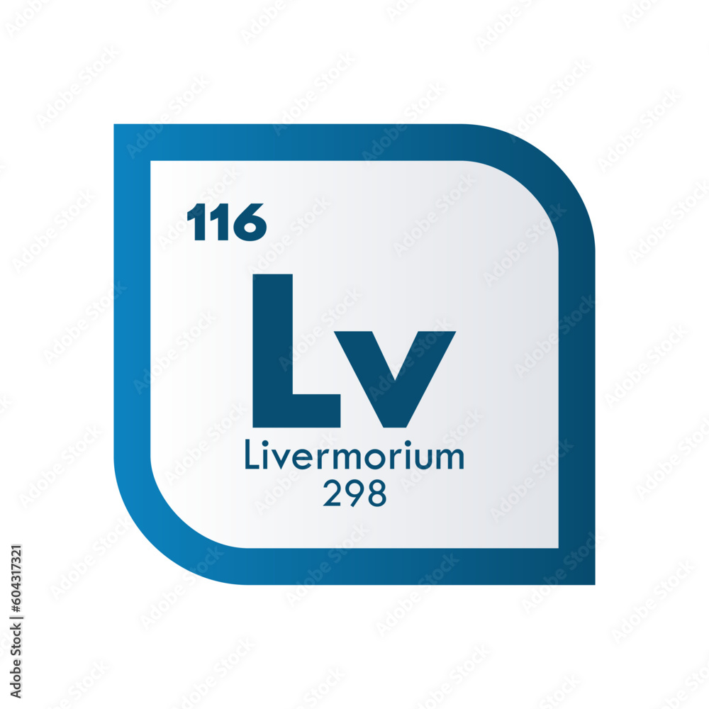 livermorium icon set. vector template illustration  for web design