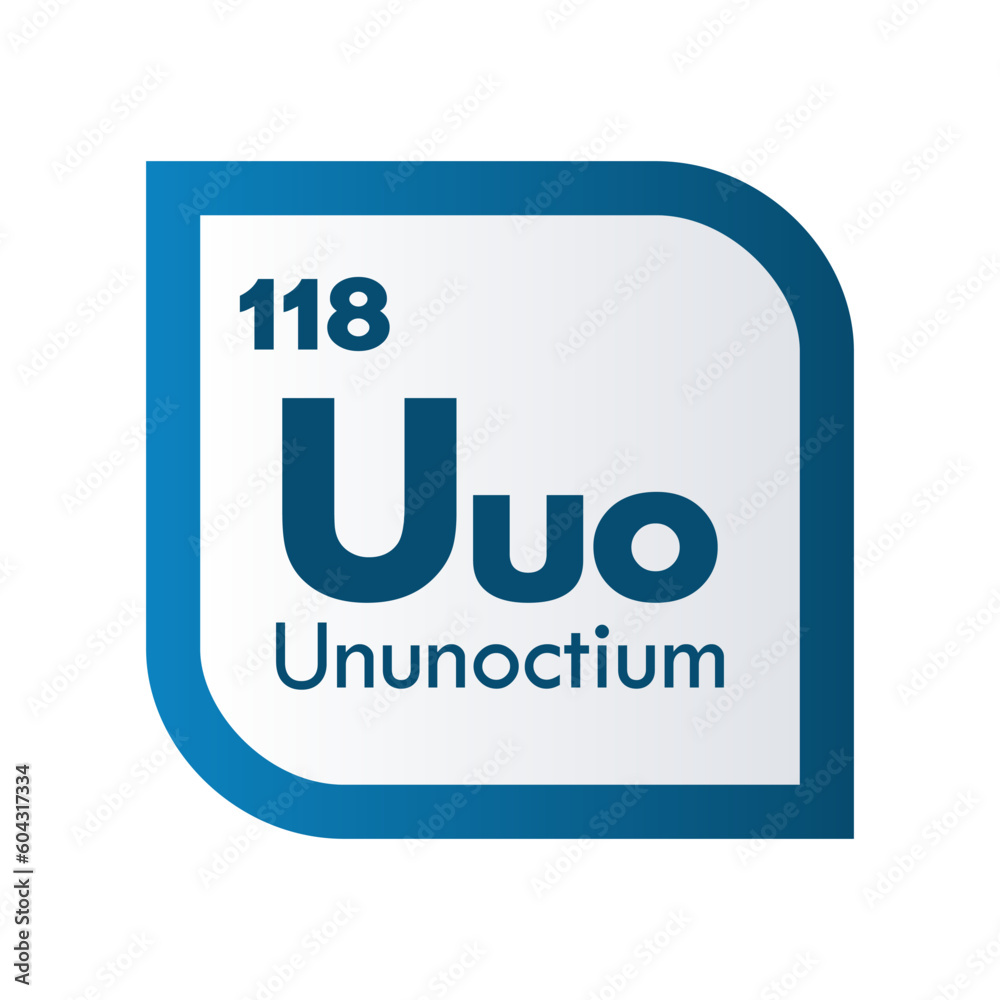 Ununoctium icon set. vector template illustration for web design Ununoctium icon set. vector template illustration for web design