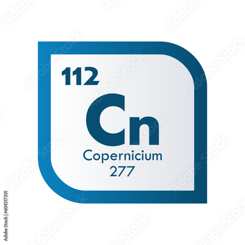 copernicium icon set. vector template illustration  for web design