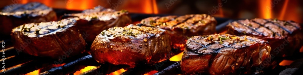 Beef steak is grille. Generative AI Beef steak is grille. Generative AI