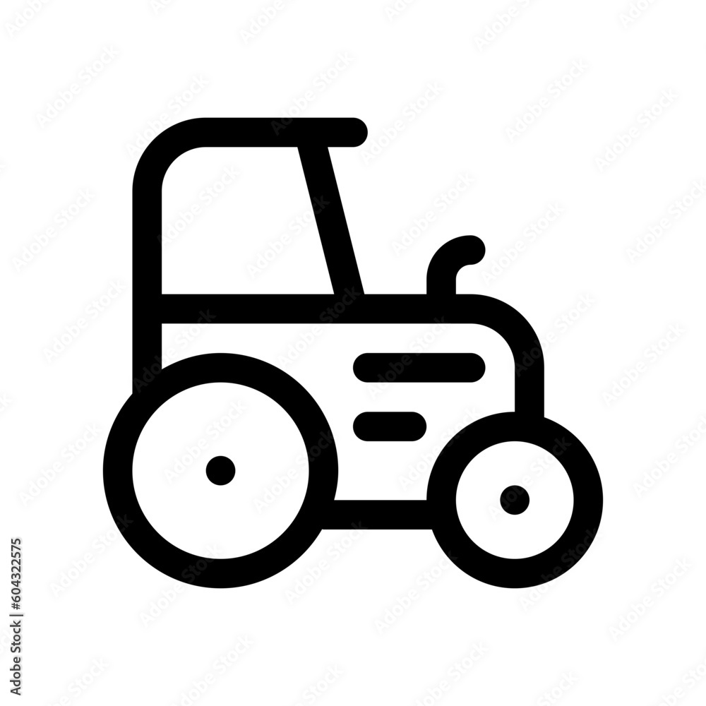 Editable tractor vector icon. Farming, transportation, vehicle, agriculture. Part of a big icon set family. Perfect for web and app interfaces, presentations, infographics, etc Editable tractor vector icon. Farming, transportation, vehicle, agriculture. Part of a big icon set family. Perfect for web and app interfaces, presentations, infographics, etc