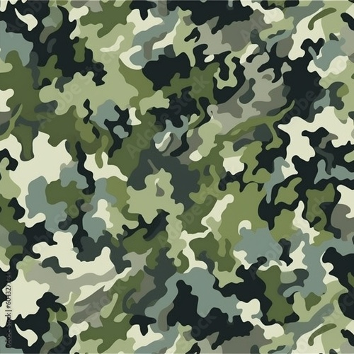 Army Pattern in Shades of Green: A Camouflage Design for the Bold