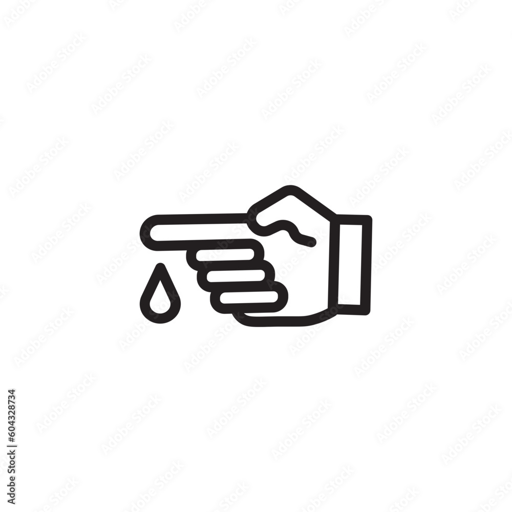 Blood Test Lab Outline Icon Blood Test Lab Outline Icon