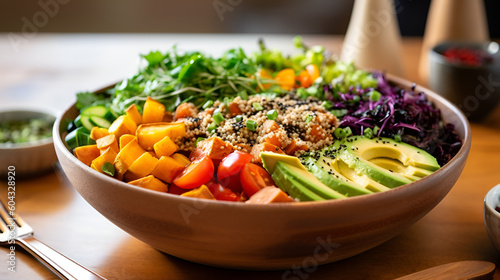 Fototapeta vegetable salad in a bowl