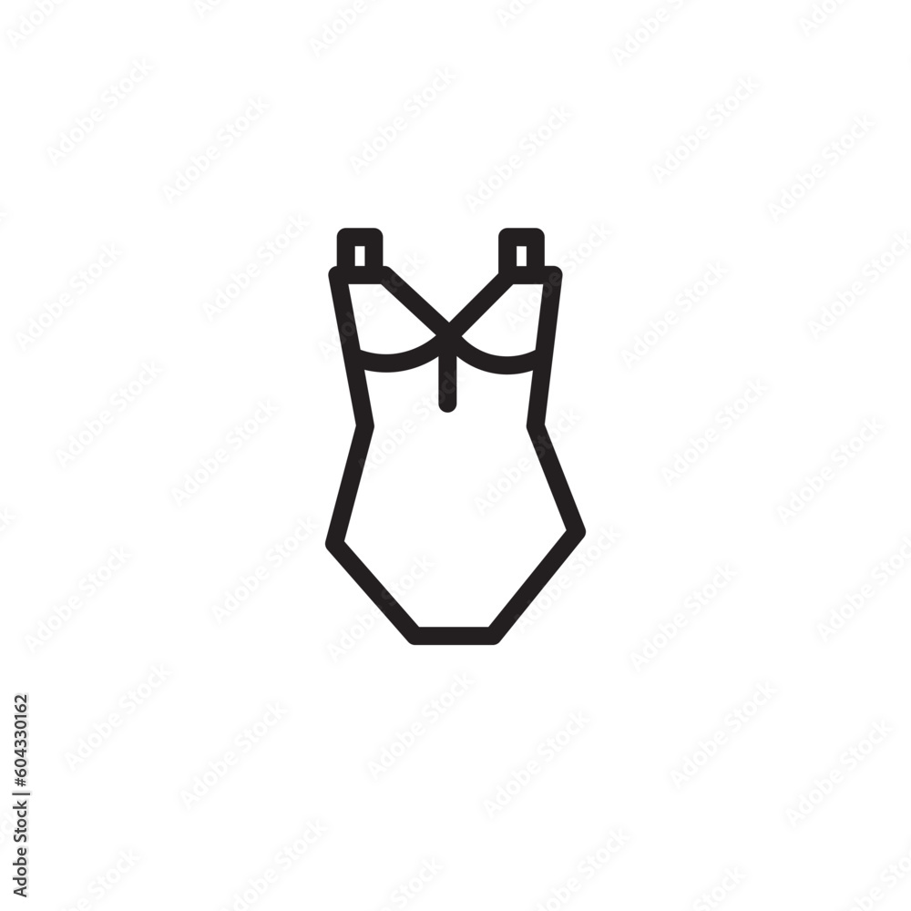Dress Garments Top Outline Icon Dress Garments Top Outline Icon