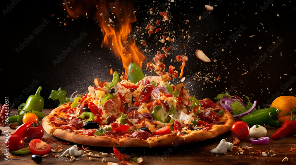 Pizza explosion Pizza explosion