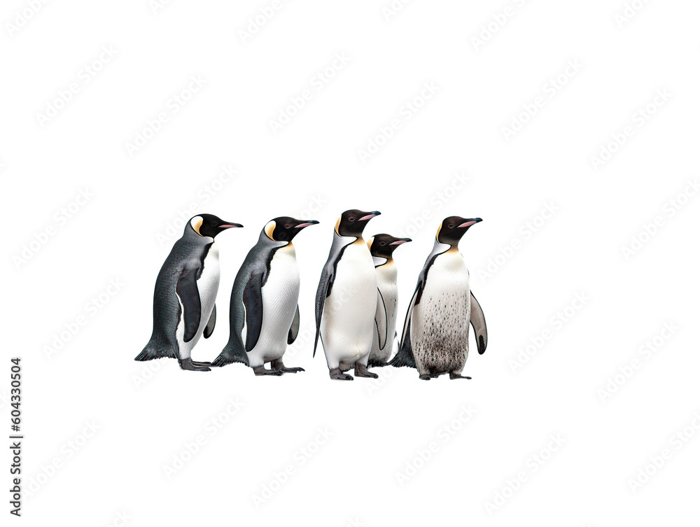 Obraz premium nice group of penguins. generated with AI