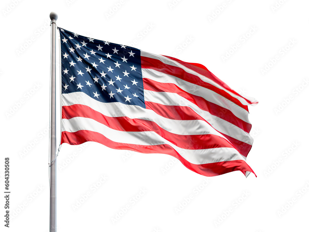 flag of the united states of america. generated with AI flag of the united states of america. generated with AI