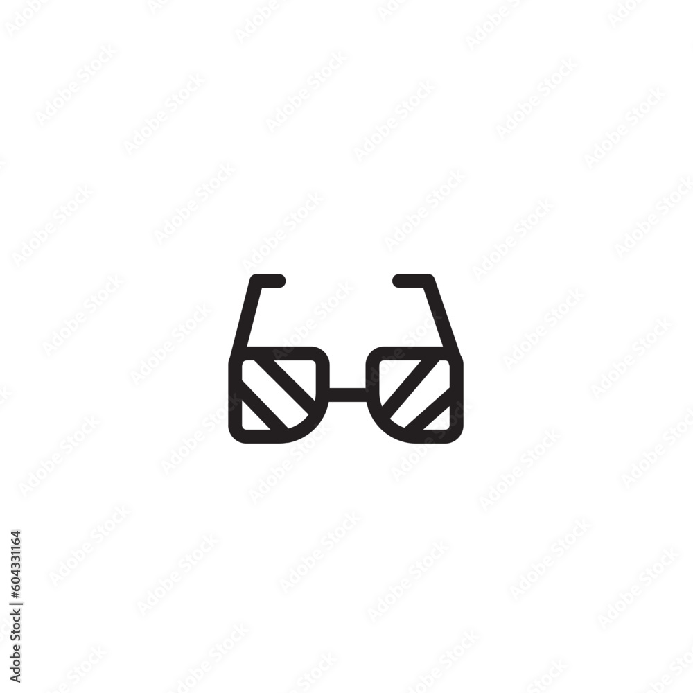 Beach Glasses Sea Outline Icon Beach Glasses Sea Outline Icon