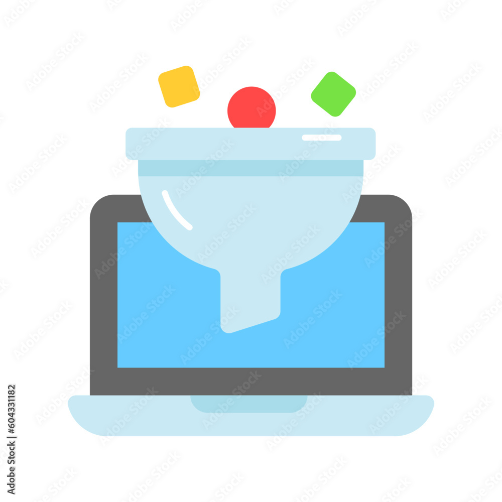 Data filtration vector design in trendy style, easy to use icon Data filtration vector design in trendy style, easy to use icon