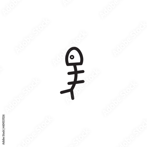 Beach Fish Food Outline Icon