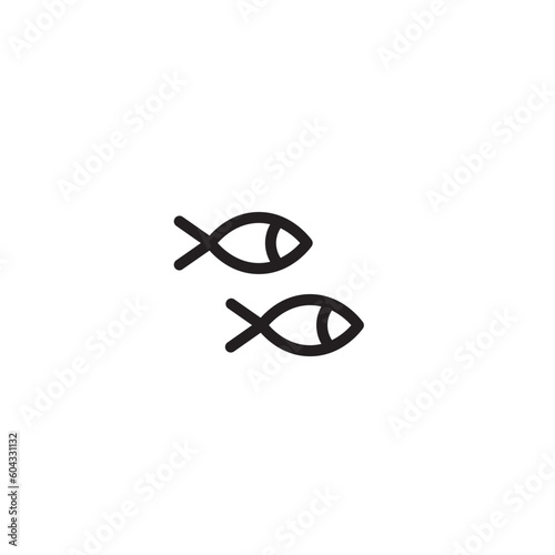 Beach Fish Fishing Outline Icon