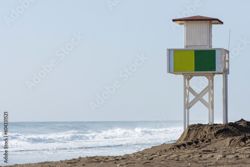 lifeguard tower on the beach