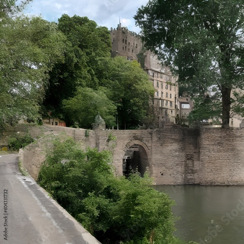 old bridge over the river in the city